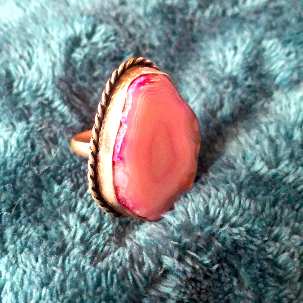 Sterling silver agate ring
